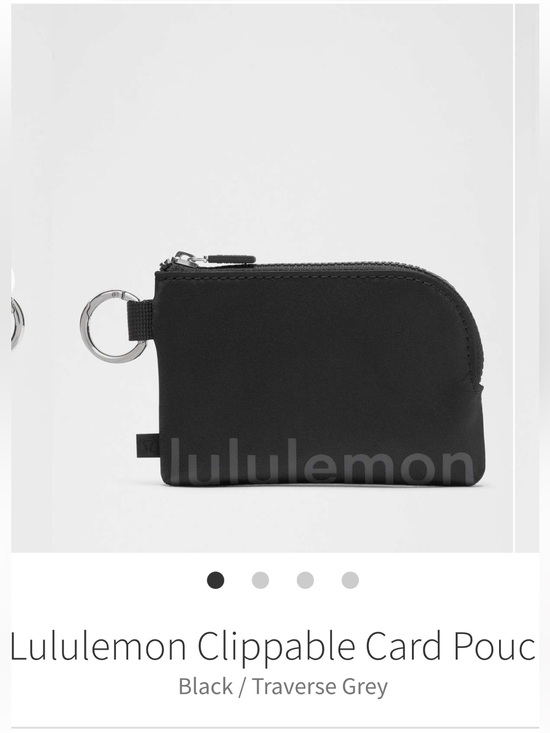 lululemon athletica Handbags - lululemon athletica Black Card Pouch with Key Ring NWOT